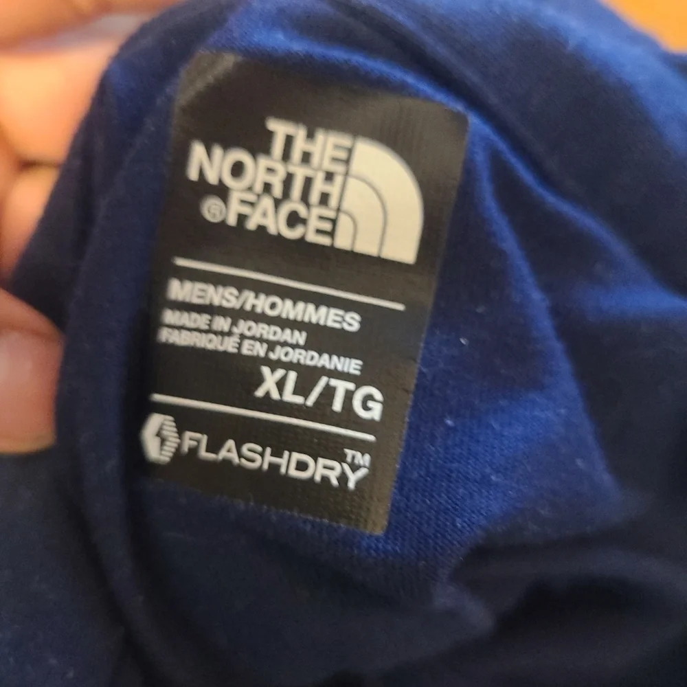 The North Face Polo Shirt Mens Sz‎ XL Blue Flash Dry Short Sleeve Outdoors Adult